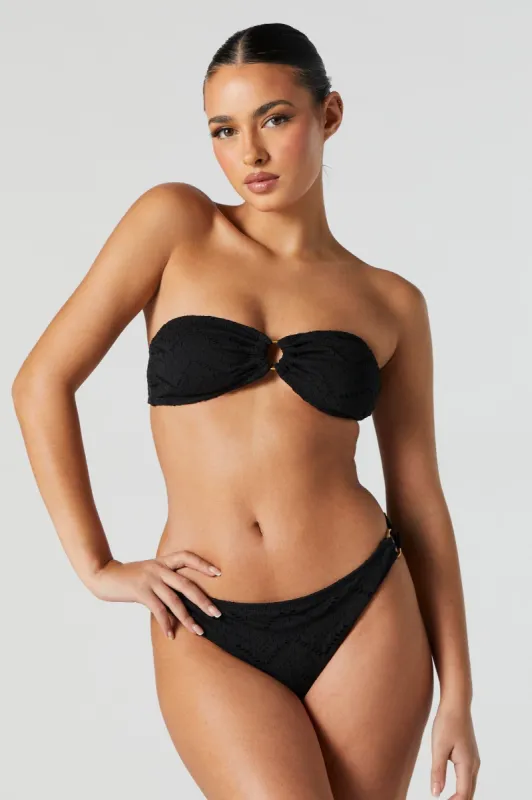 Eyelet Bandeau Bikini Top sold by Urban Planet