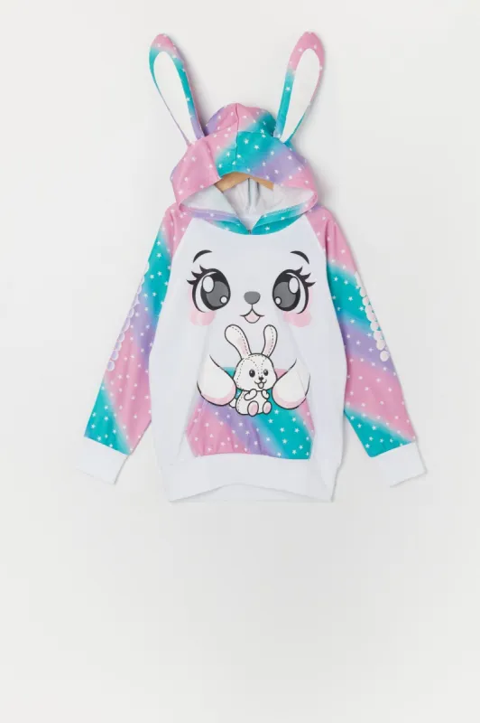 Girls Star Bunny Character Hoodie sold by Urban Planet