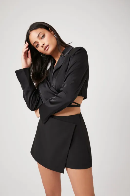 Faux Wrap Mini Skort made by Urban Planet