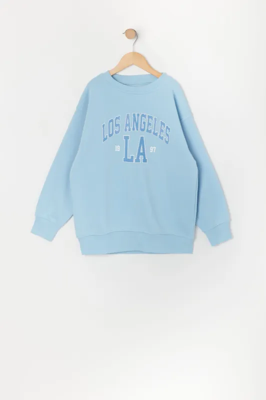 Girls Los Angeles Graphic Fleece Sweatshirt sold by Urban Planet
