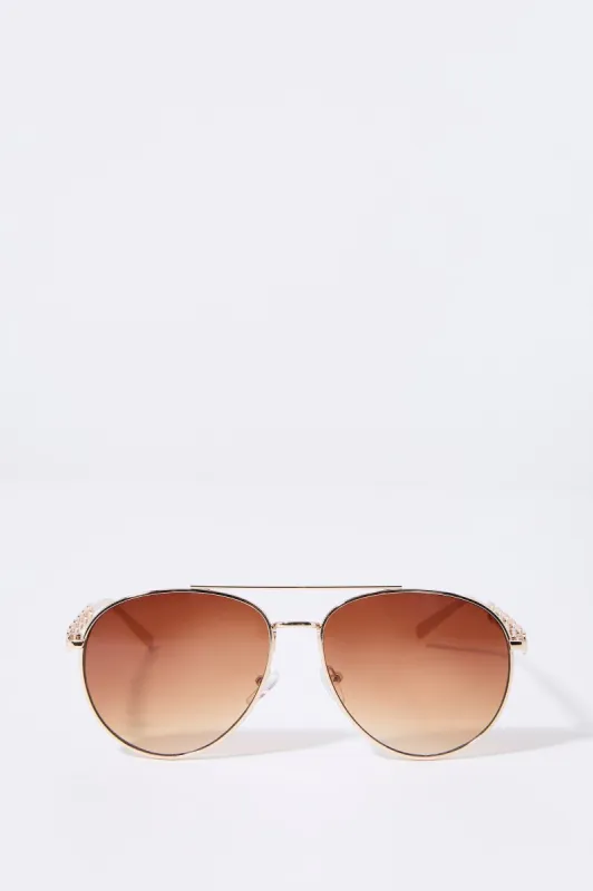 Aviator Chain Arm Sunglasses sold by Urban Planet
