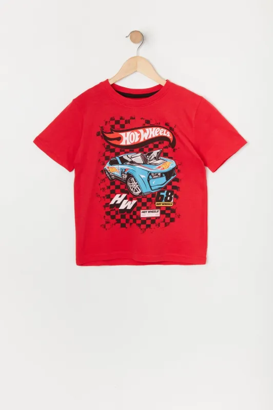 T-shirt à imprimé Hot Wheels pour garçon sold by Urban Planet