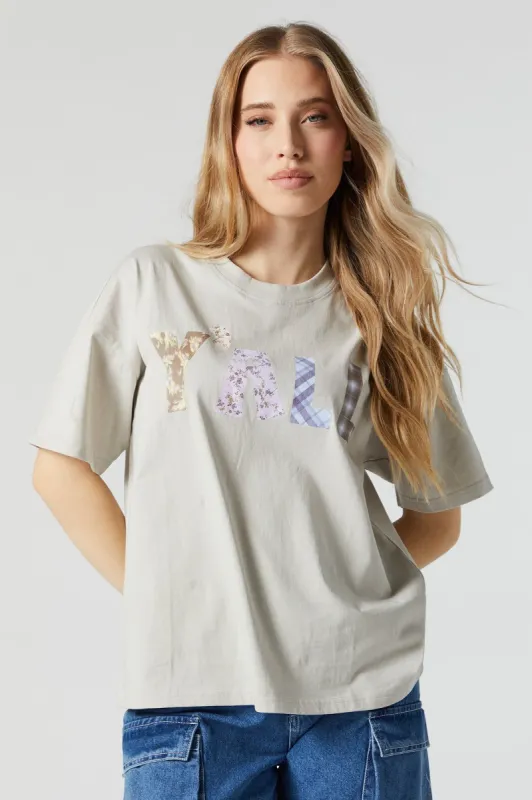 Y'all Graphic Boyfriend T-Shirt sold by Urban Planet