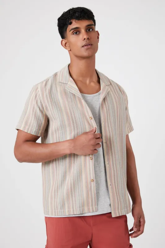 Haut boutonné rayé sold by Urban Planet
