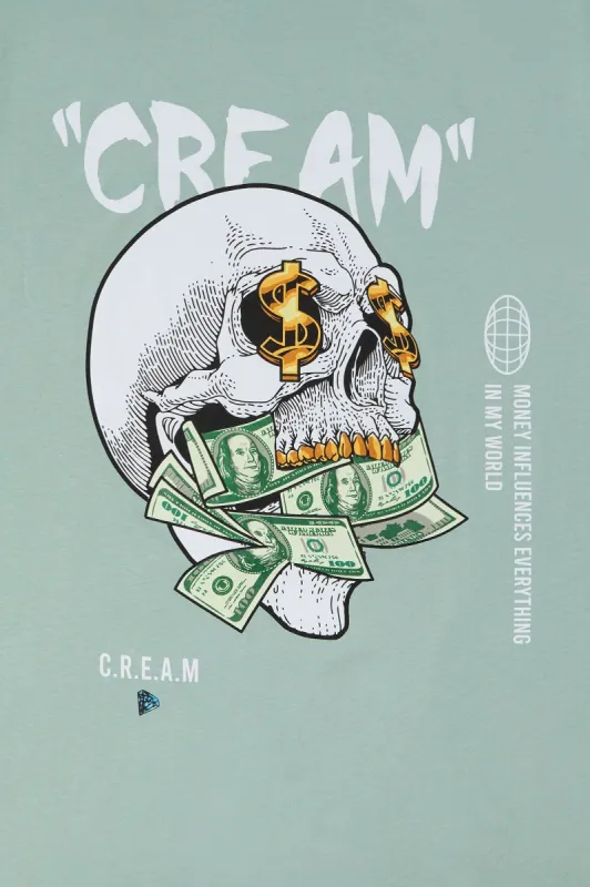 Cream Graphic T-Shirt sold by Urban Planet