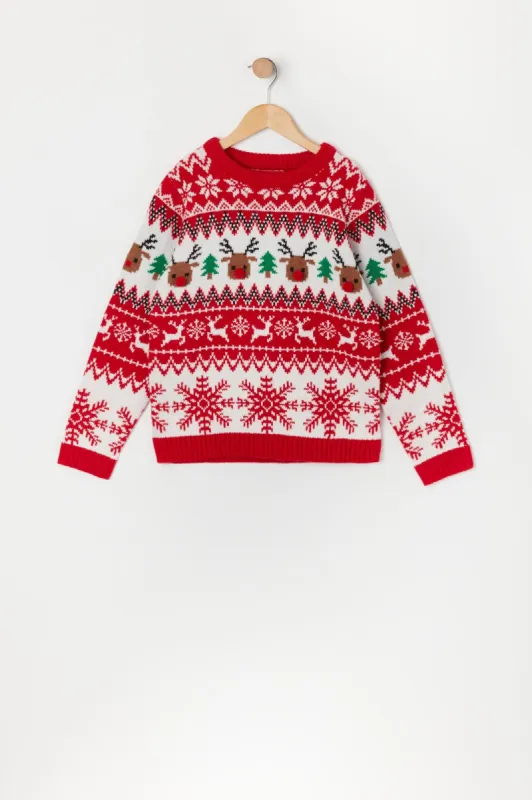 Chandail de Noël à imprimé Renne pour fille sold by Urban Planet
