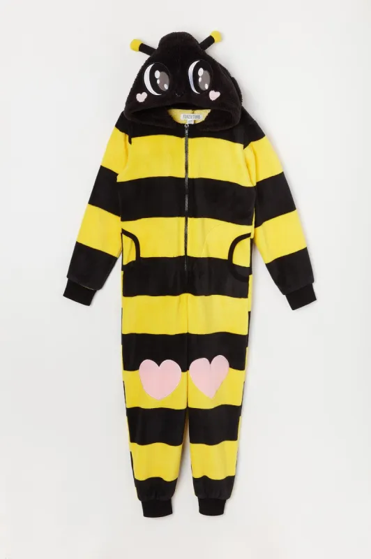 Girls Plush 3D Bee Onesie sold by Urban Planet