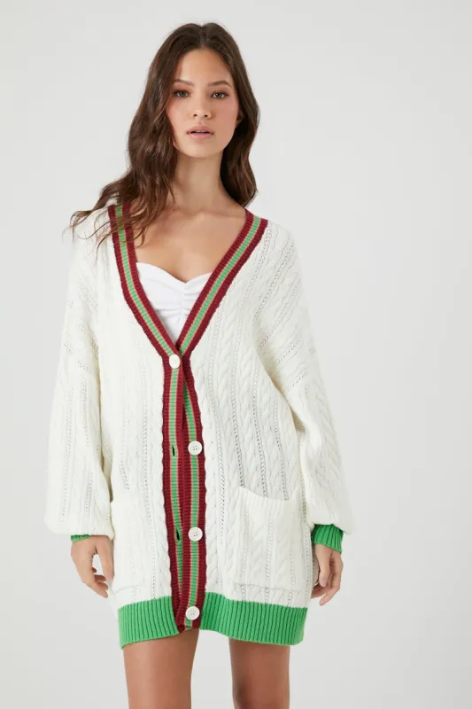 Cardigan boutonné rayé de style universitaire sold by Urban Planet