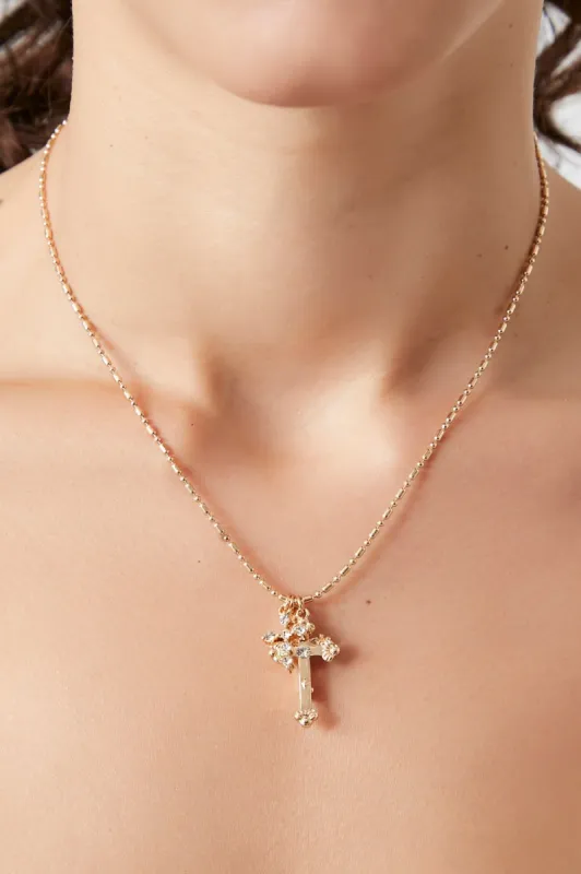 Collier avec breloque Croix en pierres du Rhin sold by Urban Planet