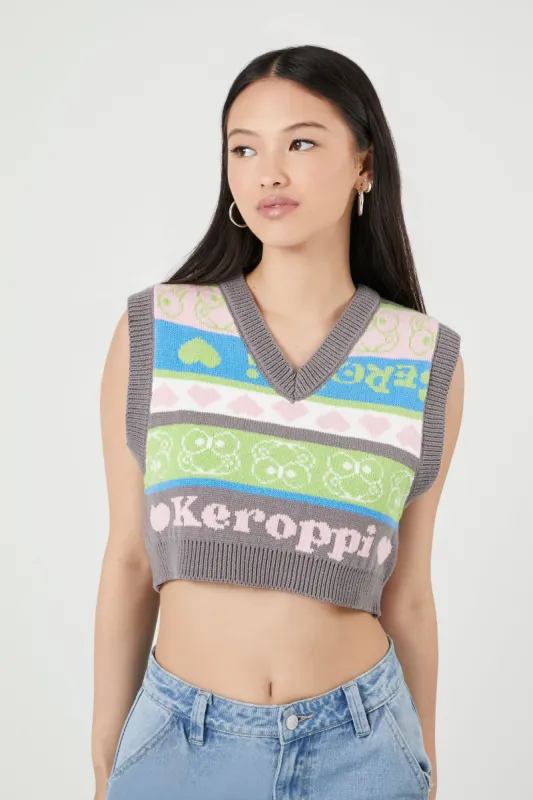Gilet court à imprimé Keroppi sold by Urban Planet