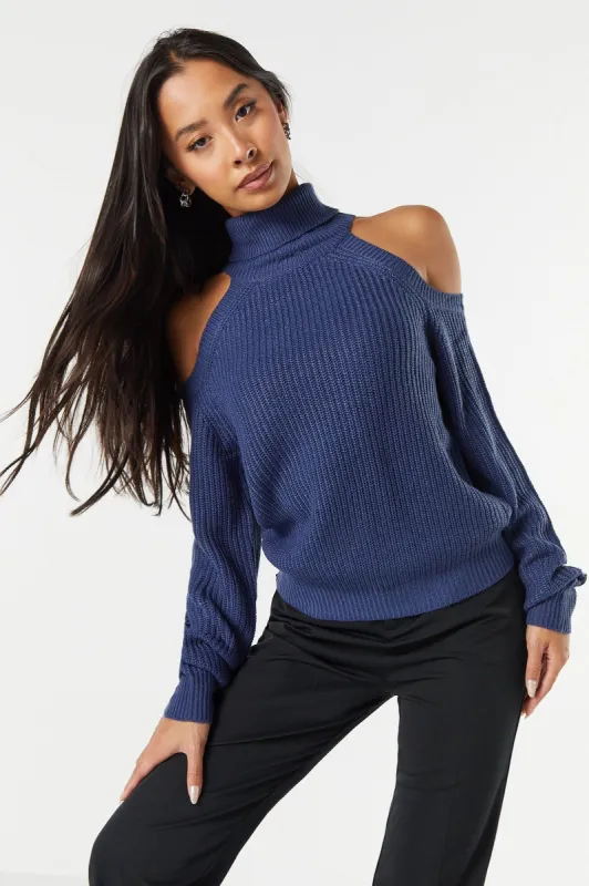 Cut Out Turtleneck Sweater sold by Urban Planet