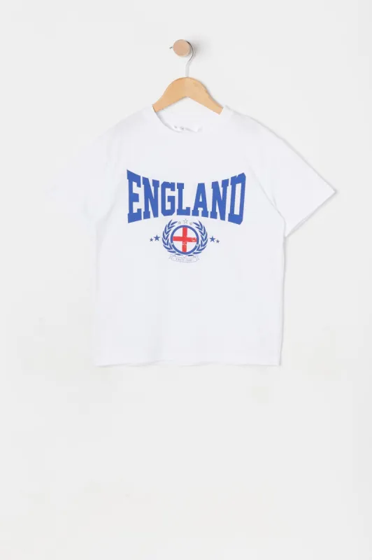 T-shirt World Cup de Coupe Garçonne à Imprimé England Pour Fille sold by Urban Planet