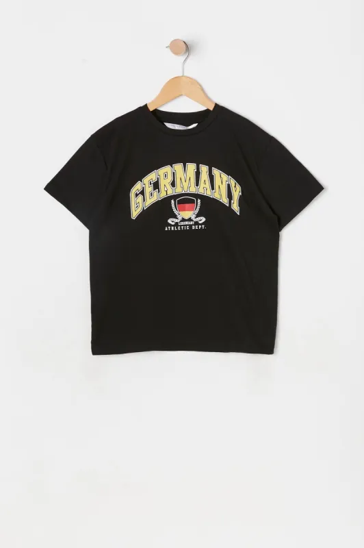 Girls Germany Graphic World Cup Boyfriend T-Shirt sold by Urban Planet