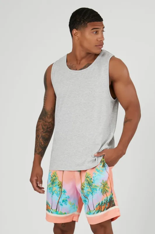 Short avec motif de palmiers et taille coulissante sold by Urban Planet