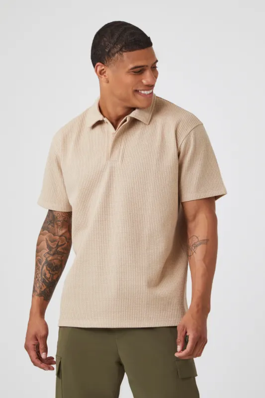 Textured Polo Top sold by Urban Planet