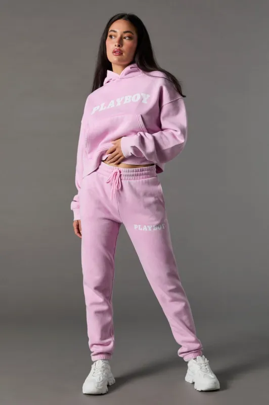 Jogger délavé à imprimé Playboy sold by Urban Planet