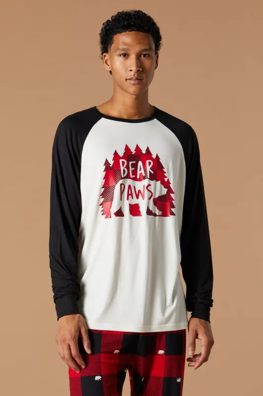 Fammy Jammies Bear Plaid Print 2 Piece Pajama Set sold by Urban Planet