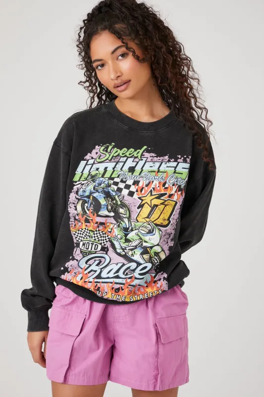 Moto Racer Graphic Hoodie sold by Urban Planet