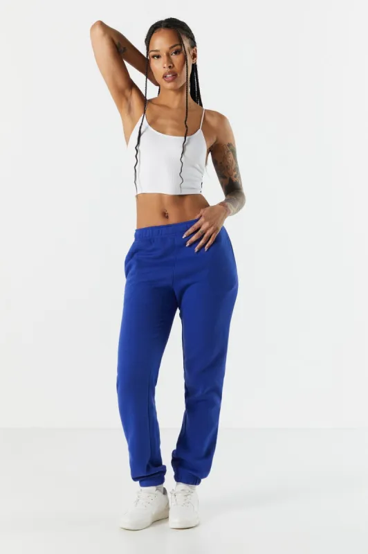 Coloured Fleece Jogger sold by Urban Planet