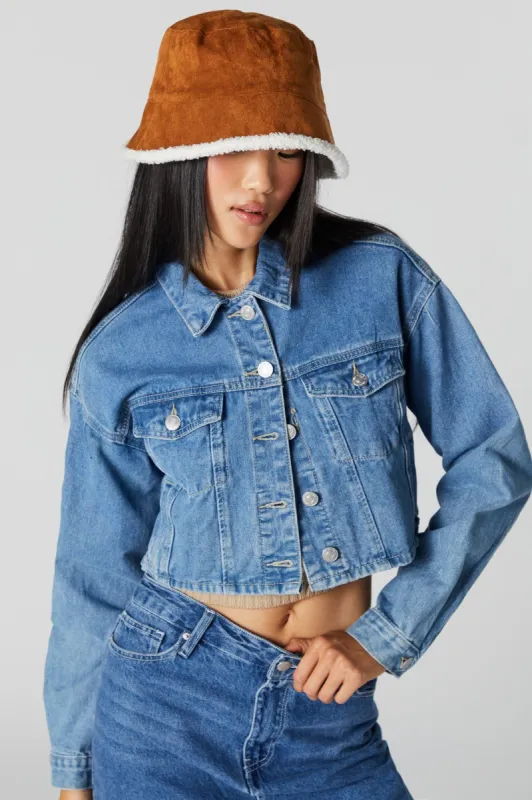 Chapeau cloche en similisuède doublé de Sherpa sold by Urban Planet