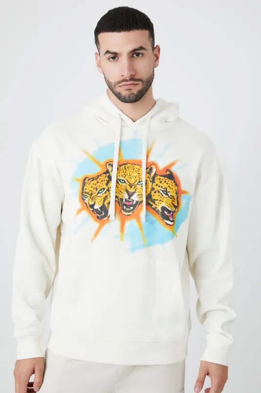 Haut à capuchon avec motif léopard made by Urban Planet