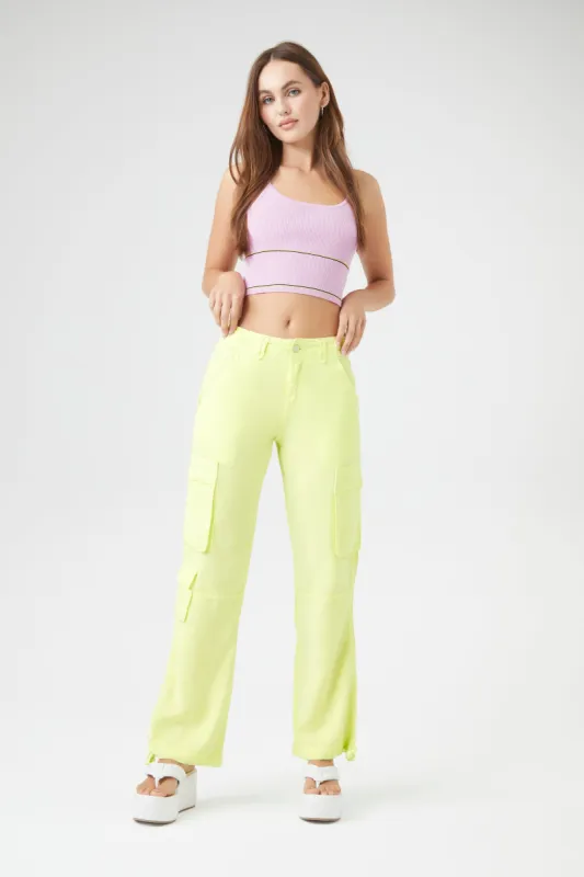 Drawstring Straight Leg Cargo Pant sold by Urban Planet