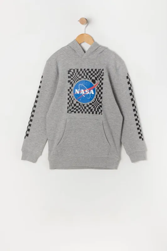 Boys NASA Warped Graphic Hoodie sold by Urban Planet
