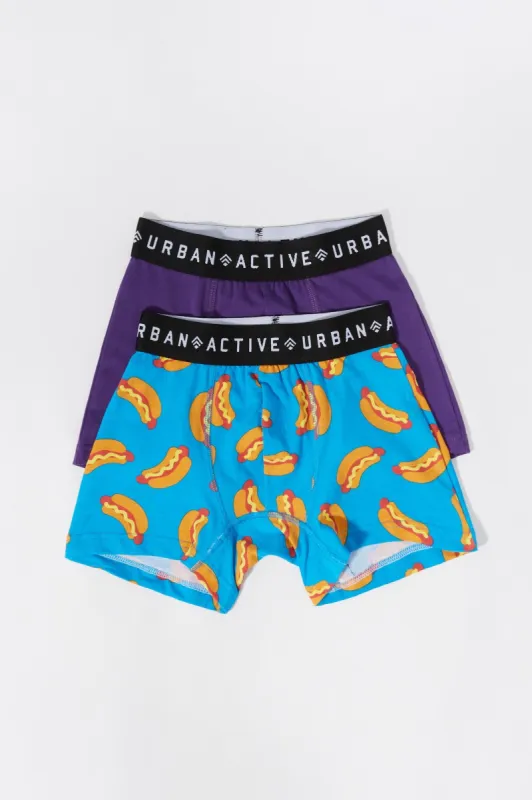 Boys Hot Dog Print Boxer Brief (2 Pack) sold by Urban Planet