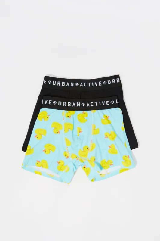 Boys Rubber Ducky Print Boxer Set (2 Pack) sold by Urban Planet