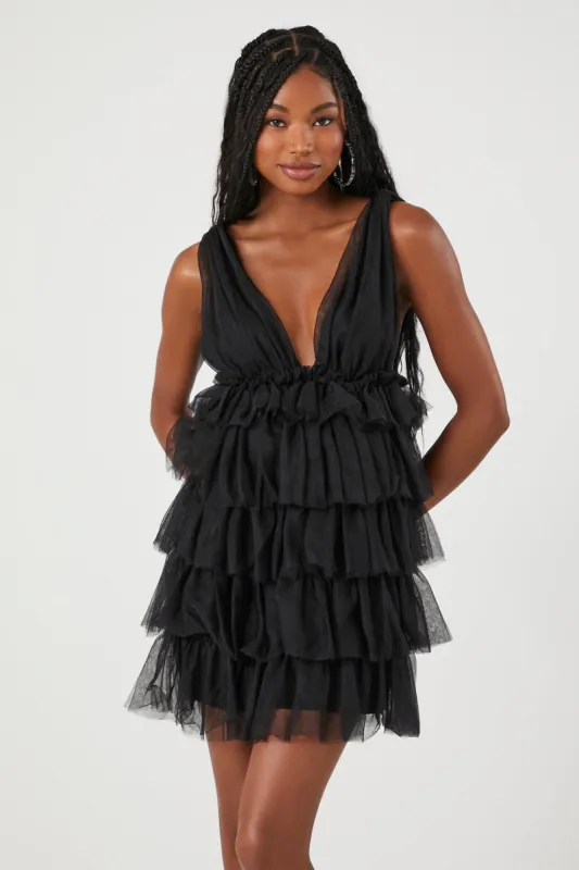 Minirobe volantée en tulle sold by Urban Planet