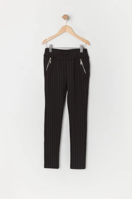 Legging rayé avec poches à fermeture à glissière pour fille sold by Urban Planet