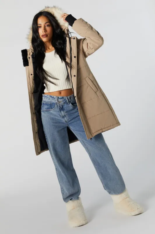 Quilted Puffer Jacket sold by Urban Planet