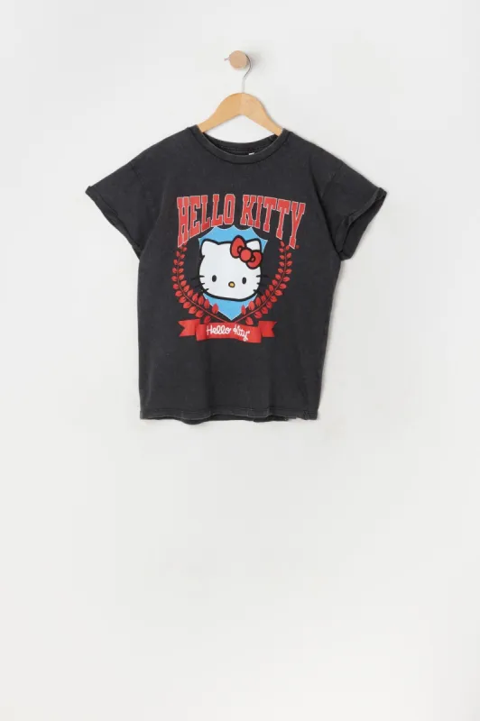 Girls Varsity Hello Kitty Graphic Boyfriend T-Shirt sold by Urban Planet