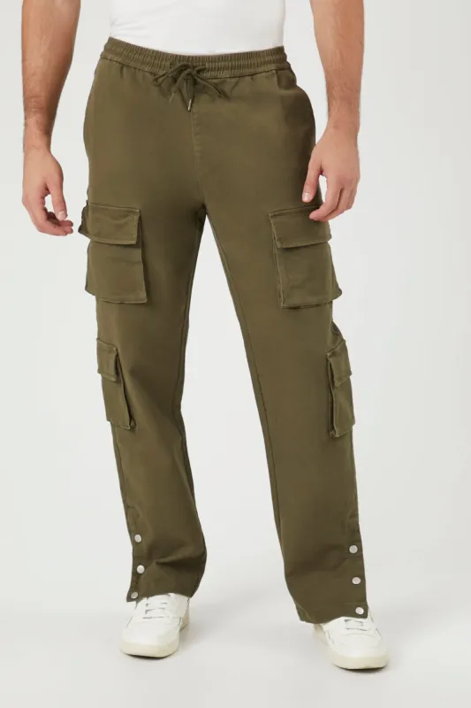 Button Hem Cargo Jogger sold by Urban Planet