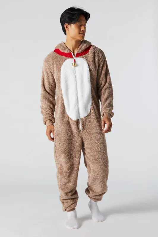 Plush 3D Rudolph Onesie sold by Urban Planet