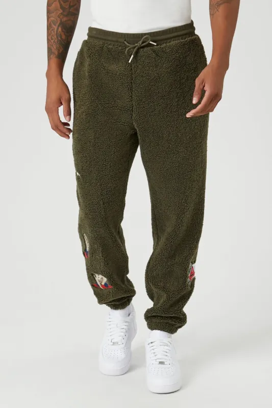 Yeti Embroidered Sherpa Jogger sold by Urban Planet