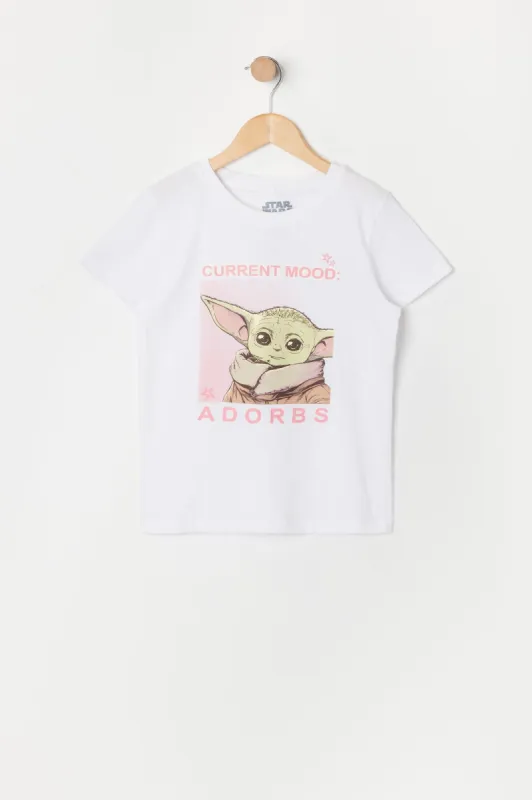 Girls Baby Yoda Graphic T-Shirt sold by Urban Planet