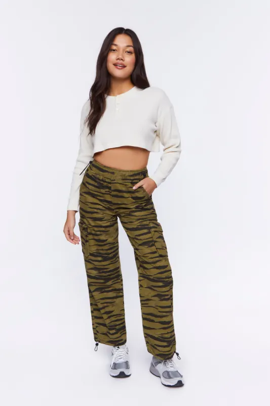 Pantalon de jogging avec taille coulissante à barillet et motif zébré sold by Urban Planet