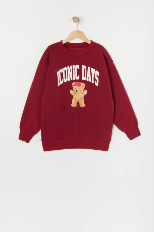 Girls Iconic Days Graphic Fleece Sweatshirt sold by Urban Planet