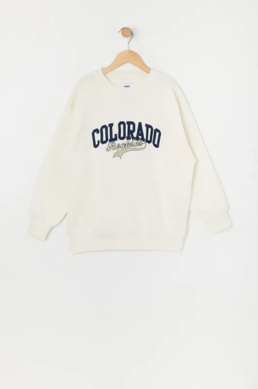 Girls Colorado Embroidered Fleece Sweatshirt sold by Urban Planet