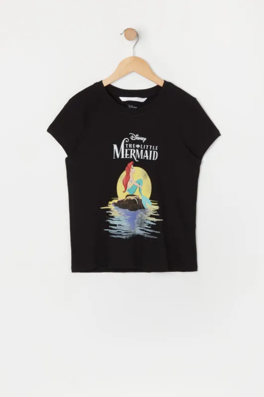 Girls The Little Mermaid Graphic T-Shirt sold by Urban Planet