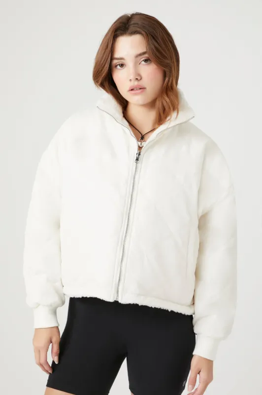 Blouson de style camionneur en Sherpa réversible sold by Urban Planet