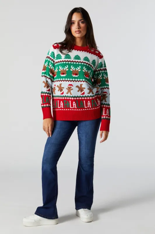Fa La La La Ugly Xmas Sweater sold by Urban Planet
