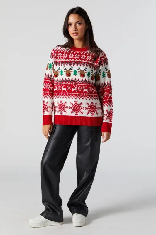 Chandail Hideux Noël à imprimé Rudolph sold by Urban Planet