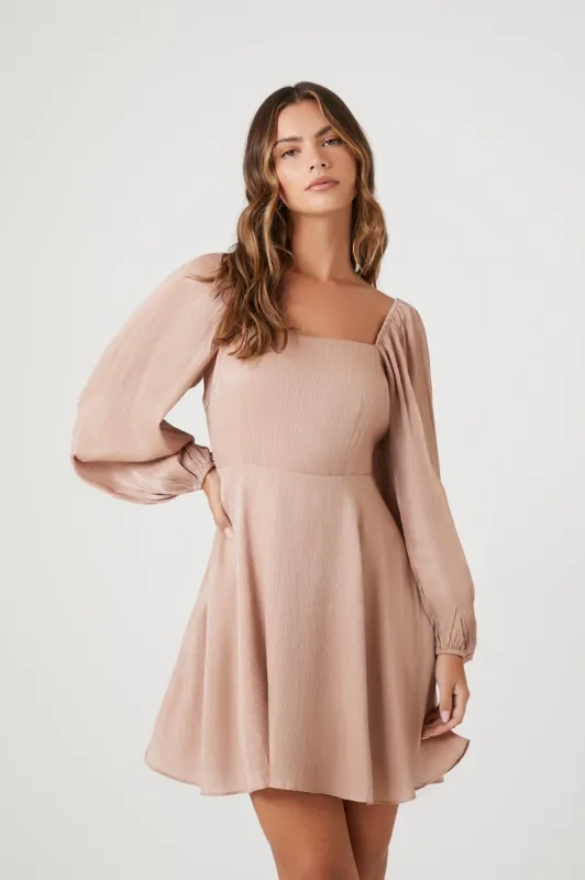 Robe midi de style paysanne en chiffon sold by Urban Planet