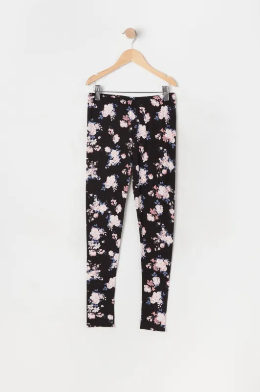 Legging fleuri doux pour fille sold by Urban Planet