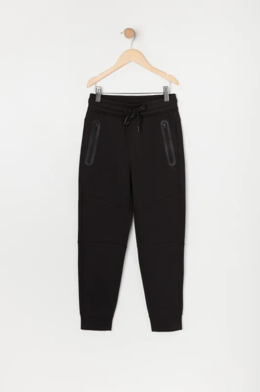 Pantalon de jogging en filet avec poches à fermeture à glissière pour garçon sold by Urban Planet