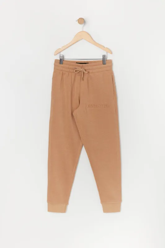 Boys Essentiel Embossed Fleece Jogger sold by Urban Planet