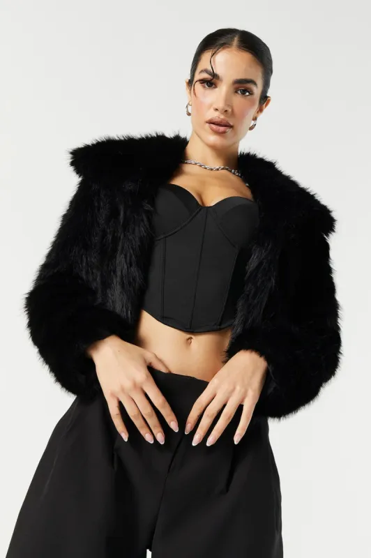 Faux Fur Jacket sold by Urban Planet