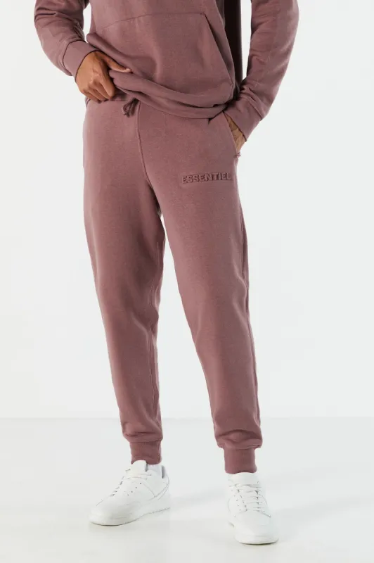 Essentiel Embossed Fleece Jogger sold by Urban Planet